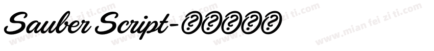 Sauber Script字体转换